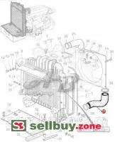 Патрубок 3618641M1 трактора Massey Ferguson